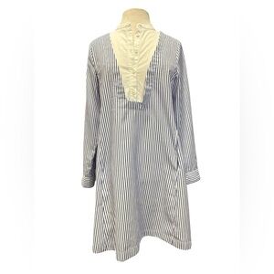 Pomander Place Tuckernuck Striped Tunic Dress Blue White Pocket S
